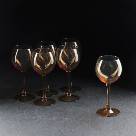A set of glasses for the wine "Duches", glass, 350 ml, 6 pcs