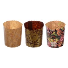 A set of paper forms for baking Easter cakes, 3 pcs