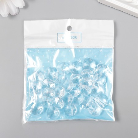 Set of decor for creativity Plastic "Binogrannik-Crystal" set 20 grams 0.7x1.4x1.4 cm-2