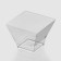 Plastic disposable form for bundles "Pagoda", 120 ml, 6.7 × 6.7 cm, the color is transparent