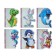 Figure notebook 48 sheets, A6, line, on the crest, holography, voluminous applique "animals", mix