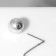 Earrings with pearls "chains" flower and bead, white color in silver, ball No. 10
