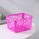 Basket for storage of the share "circles", plastic, 11.5 × 14 × 8 cm, color mix