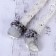 Soft toy "Santa Claus with a bell - long legs" 10*40 cm silver