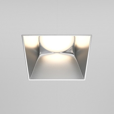 Building lamp Technical DL051-01-GU10-SQ-WS, GU10, 1x20 W, 130x75x55 mm, matte silver-2