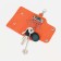 Key on the buttons, length 11 cm, 7 carbines, color orange color