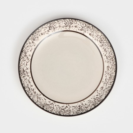 Plate "Persia", ceramics, gray, 19 cm, 1 variety, Iran