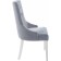 Wooden stool Elegance array of gvei/velor, white/gray 52x58x96 cm