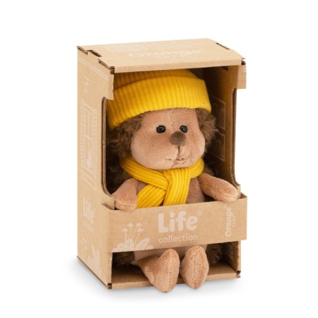 Soft toy "Hedgehog Kolunchik: in a yellow hat", 15 cm OS001-219/15c-5
