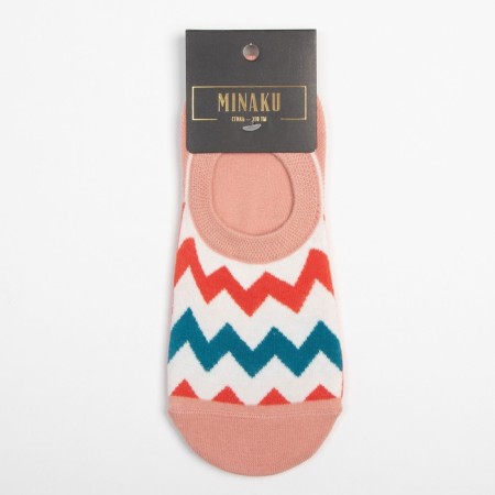 Носки MINAKU «Зигзаги», размер 36-39 (23-25 см)-4