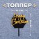 Topper "Happy Birthday", Black-Black-Golden Color