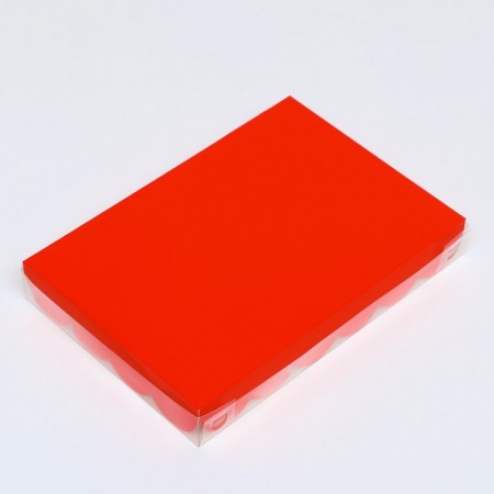 Box for cookies, red, 22 x 15 x 3 cm-2