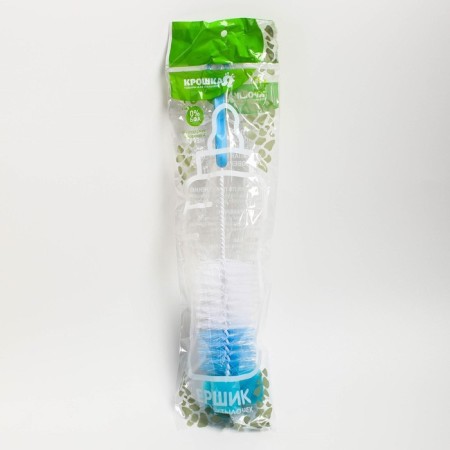Brush for bottles, with a sponge, color mix-4