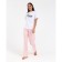 Women's pants KAFTAN "Beautiful", col. White/pink, p. 52-54