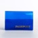 Cover for passport, blue color