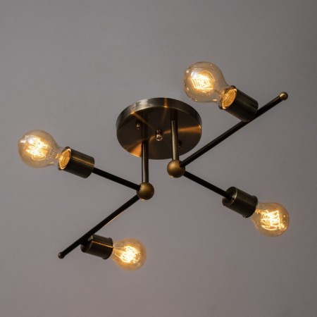 Chandelier 2250/4 E27 40W Black-Bronze 60x40x24 cm Bayerlux-2