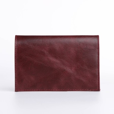 Cover for passport, burgundy color-2