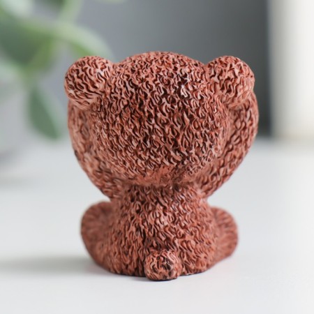 Souvenir Polystone "Bear - I do not hear, I do not see, I will not say" mix 4x2.5x3 cm-4