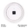 Watching clock, interior "classics", silent, D-40 cm, white