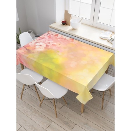 Tables on the table "Colorful sakura", rectangular, oxford, size 120x145 cm
