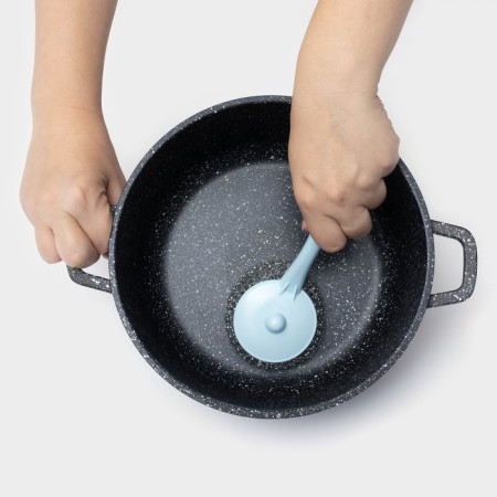 Washing sponge with the handle of the Bublik share, metal, 15 g, color mix-5