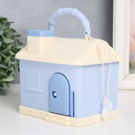 Piggy bank Plastic "House in delicate colors" mix 14x10x13 cm-7