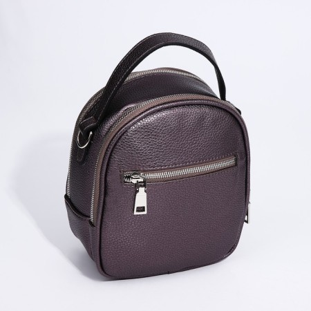 Bag Cross-Bodi Medvedkovo with a zipper, brown color-2