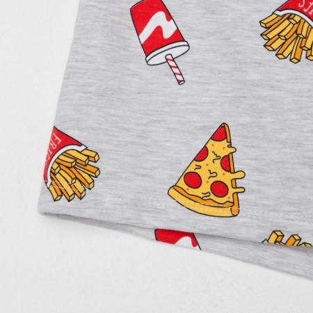 Female pajamas (T -shirt and shorts) KAFTAN PIZZA p. 40-42, gray-11