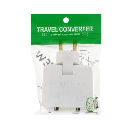 The tee is flat, rotary, 2 outlets, 10a, 2 USB, without salary, white-5