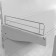 Small side fence for a shelf 500, H-50 mm, zinc
