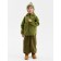 Demisason windbreaker for Minaku boys from SoftShell on fleece, waterproof, olive, height 128 cm
