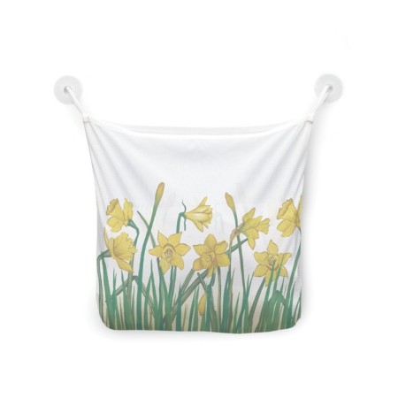 Organizer in a bath on suction cups "Spring Narcissions", for storing toys and trifles, size 33x39 cm-2