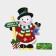 Decorative decoration (stand) "Snowman" 32x28 cm