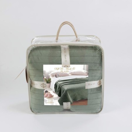 Liberty plaid, size 220x240 cm, green color-2