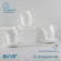 Service Tea Dauva "Diva", 12 items: 6 cups 190 ml, 6 saucers, glass ceramics