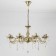 Suspended chandelier Citilux "Carmen" CL404183, 80x80x60 cm, 8x60W, E14, brown color