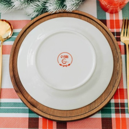 New Year. Ceramic “Bullfires” ceramic plate, 20 cm-2
