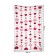 Decorative panel with photo printing "Girland from hearts", vertical, size 100x150 cm