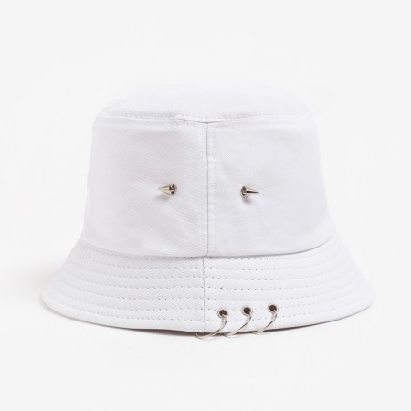 Panama Minaku with rings, white color, size 56-58-9