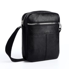 Male bag with lightning, black color