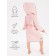 Халат детский с капюшоном Amarobaby Waffle, рост 122-128 см, цвет розовый