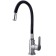 Fashun A54401-7 kitchen mixer, single-leaf, flexible spout, stainless steel, black