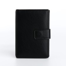 Cover for car documents and passports on a magnet, black color
