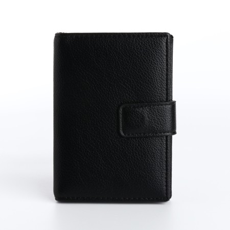 Cover for car documents and passports on a magnet, black color