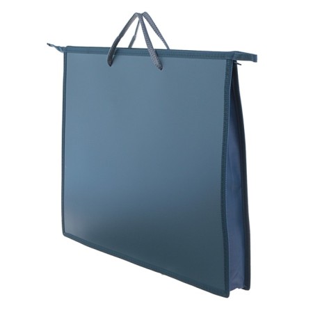 Folder for drawings and drawings A3, 420 x 343 x 50 mm, 0.9 mm, with handles, plastic, lightning from above, "standard" pr 3, gray-1