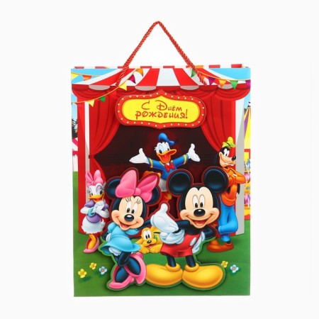 Gift package 3D "Happy Birthday!" 40x31x11.5 cm, Mickey Mouse-3