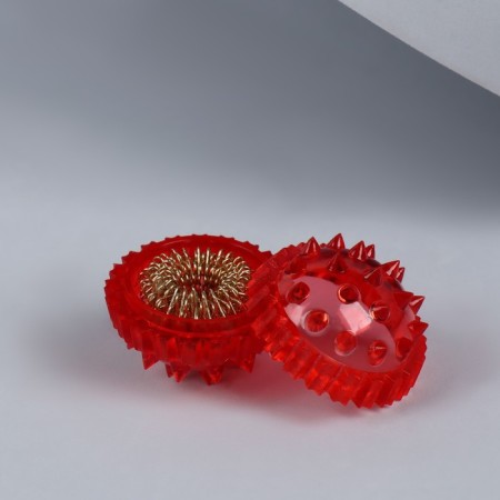 Su-jok massage, d = 3.5 cm, with 2 rings, red color-8