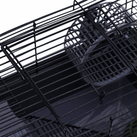 Mini cell for rodents "Pijon" No. 2, equipped, 27 x 15 x 16 cm, gray-1