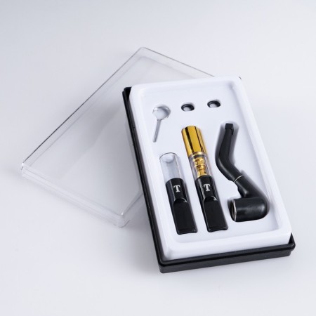 Set "smoke": mouthpiece, 2 pcs, seal, 2 pcs, tube, needle for cleaning, 12 x 7 cm