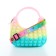 Bag's bag with lightning, pink/yellow/turquoise color